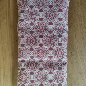 Accueil Bouillotte sèche | Bordeaux à motifs géométriques